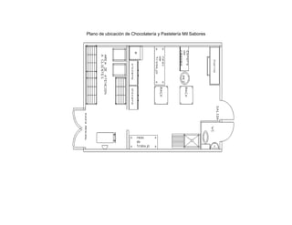 Plano de ubicación de Chocolatería y Pastelería Mil Sabores
 