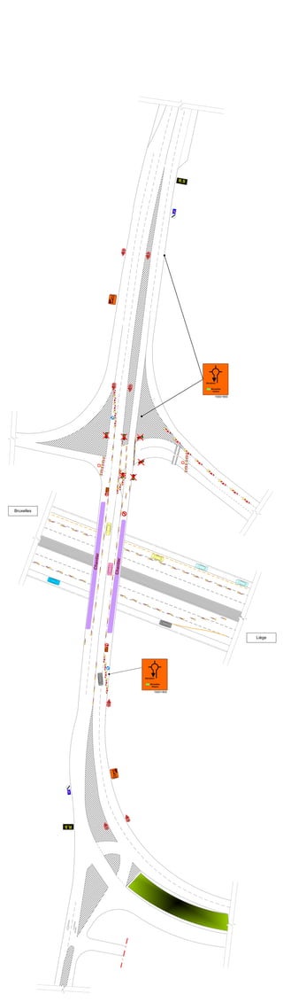 Bruxelles
Liège
Chantier
Chantier
100m
100m
R.S
R.S
Bruxelles
Déviation
1500/1800
1100/1300
1100/1300
Awans
Bruxelles
Déviation
1500/1800
Awans