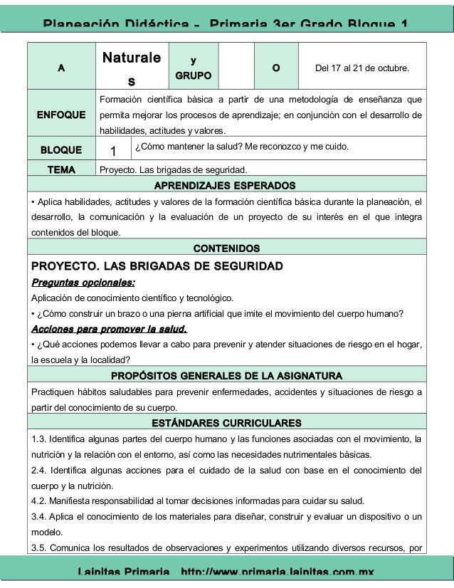 Planeacion Tercer Grado Ciencias Naturales Bloque 1 R vrogue.co