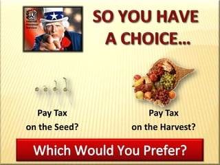 Summing It Up“Retirement planning strategies are no different. Predictably, qualified retirement plans motivate the majority of people to invest in order to get tax-favored treatment during the “Contribution” and “Accumulation” phases of retirement planning.Later, when traditional qualified plans are liquidated and used for retirement, they produce the taxable results  that the government predicted and intended.It always sounds better to us when we are shown            the tax breaks we can get immediately. But I          maintain it doesn't make sense to postpone                   tax for some perceived advantage in the future.”- Douglas R. Andrew