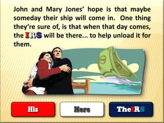 Pay Taxon the Seed?Pay Taxon the Harvest?You Have a ChoiceWhich Would You Prefer?