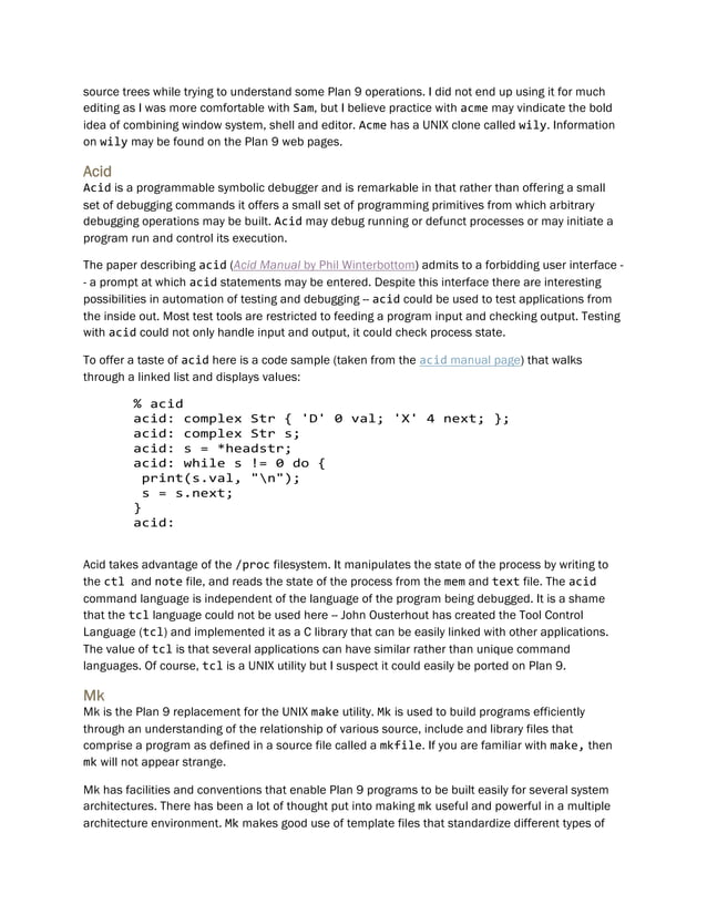 Plan9: Bad Movie, Good Operating System | PDF