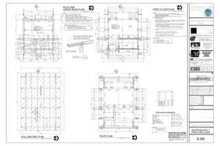 GRADE BEAM PLAN
PILES AND
FIRST FLOOR PLAN
ROOF PLANHOLLOWCORE PLAN
Principal in Charge:
Sheet Title:
Rev: Date: Description: By:
Date:
Drawn By:
Project No:
Sheet Number:
Project Manager:
Prepared for:
Project Name:
Consultants:
Seal:
Site Map:
Project Phase:
Scale:
1 N/A
2 10-05-15 ADDENDUM #3
 