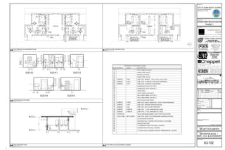 RESTROOM ACCESSORIES LEGEND
MANUF'R. DESCRIPTION
1
2
3
4
5
6
7
8
10
9
11
12
13
15
16
17
14
18
19
20
21
22
23
24
DROP-IN LAVATORY
WALL-HUNG LAVATORY
HANDS-FREE FAUCET
SURF. MTD. MIRROR
SURF. MTD. AUTOMATIC FOAM SOAP DISPENSER
SURF. MTD. AUTOMATIC HAND DRYER
ELONGATED TOILET (STD. HGT.)
TOILET SEAT
SURF. MTD. 1 1
4" DIA. GRAB BAR (36" LONG)
SURF. MTD. SINGLE JUMBO ROLL TOILET PAPER DISPENSER
SURF. MTD. SANITARY NAPKIN DISPOSAL
SOLID CORE RESIN BASED TOILET PARTITION SYSTEM
SURF. MTD. HORIZ. FOLD-DOWN BABY CHANGING STATION
HI-LOW WATER FOUNTAIN
RECESSED WALL HYDRANT WATER SUPPLY HOSE BIBB
PRECAST MOP SINK
12" SWINGING FAUCET WITH WALL CONTROL
HANDS-FREE FAUCET
ELONGATED TOILET (ADA HGT.)
SURF. MTD. 1 1
4" DIA. GRAB BAR (42" LONG)
AUTO-FLUSH FLUSH VALVE
WALL-HUNG URINAL (STD. HGT.)
AUTO-FLUSH FLUSH VALVE
25
SHOWER HEAD WITH WALL CONTROL26
3 1
2" THICK CONC. COUNTER W/ EPOXY FINISH (SEE DET. X/A-XXX)
MARK MODEL
WALL-HUNG URINAL (ADA HGT.)
27
SURF. MTD. SEAT COVER DISPENSER
BOBRICK B-2013
BOBRICK B-290
BOBRICK B-715
BOBRICK B-2890
BOBRICK B-254
BOBRICK B-221
BOBRICK B-5806-36
BOBRICK B-5806-42
KOALA KARE KB110-SSWM
(18"w X 36"h or 24"w X 36"h)
SCRANTON
TOP OF ROOF
+8'-6" A.F.F.
FINISH FLOOR
0'-0" A.F.F.
TOP OF PYLON
+13'-6" A.F.F.
A1 REFLECTED CEILING PLAN
SCALE : 1/4" = 1'-0"
A3 FIXTURES & ACCESSORIES LEGEND
A2 FIXTURES & ACCESSORIES PLAN
SCALE : 1/4" = 1'-0"
A4 INTERIOR ELEVATIONS
SCALE : 1/4" = 1'-0"
MANUEL SYNALOVSKI, AIA
AR 0011628
LICENSE NO. AA26001863
A5 BUILDING SECTION
SCALE : 1/4" = 1'-0"
Principal in Charge:
Sheet Title:
Rev: Date: Description: By:
Date:
Drawn By:
Project No:
Sheet Number:
Project Manager:
Prepared for:
Project Name:
Consultants:
Seal:
Site Map:
Project Phase:
Scale:
 