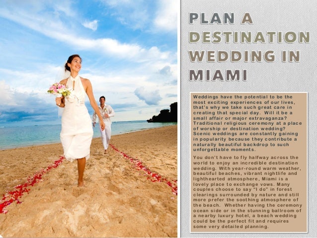 Plan A Destination Wedding In Miami