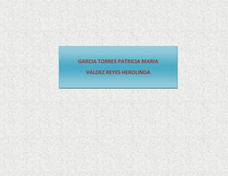 GARCIA TORRES PATRICIA MARIA
  VALDEZ REYES HEROLINDA
 