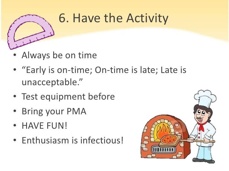 Plan an activity
