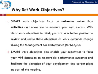 Objectives Working Plan and organize work | PDF