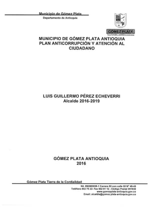 Plan anticorrupción 2016