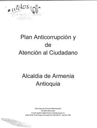 Plan anticorrupcion y de atencion al ciudadano