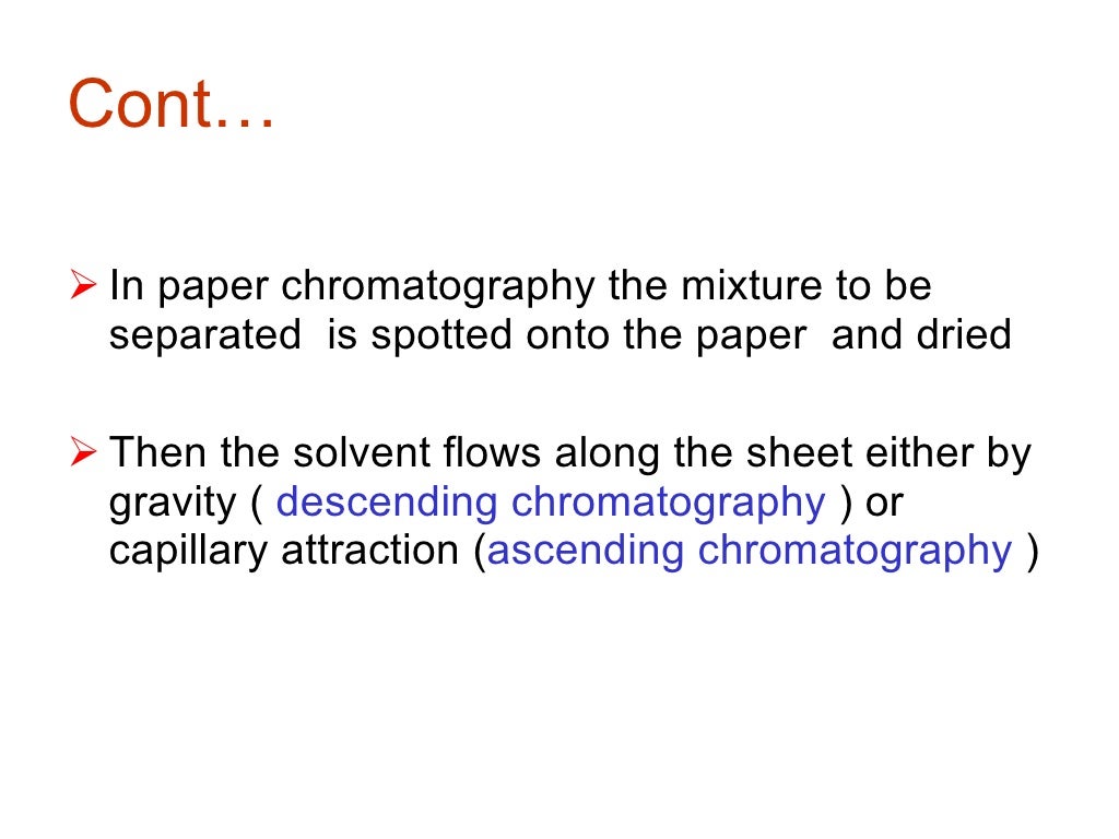 Planar Chromatography