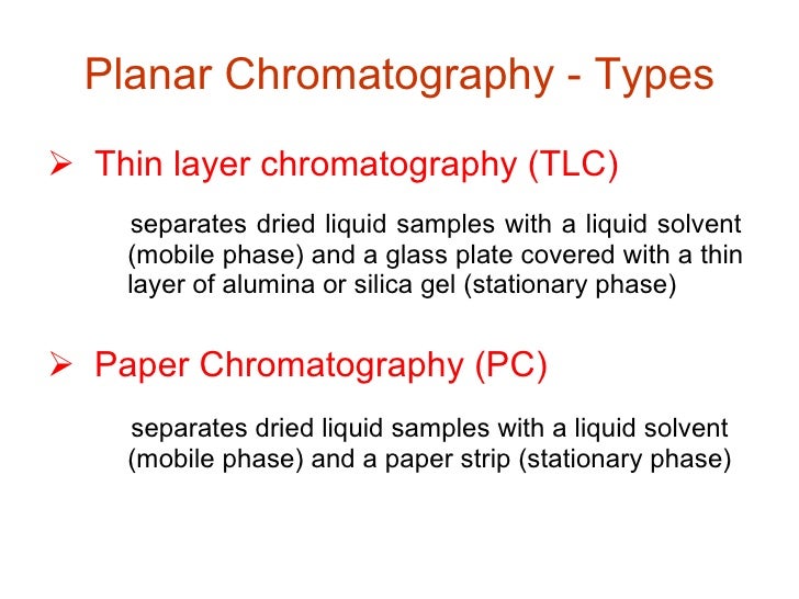 Planar Chromatography