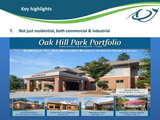 7. Not just residential, both commercial & industrial
Key highlights
 