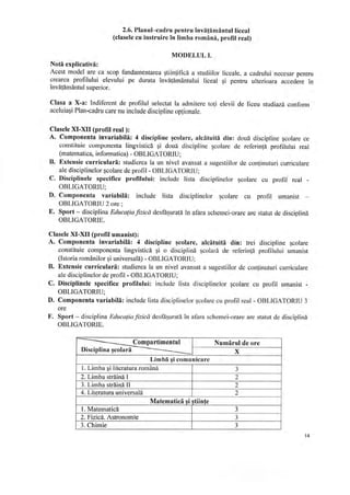 Plan cadru invatamint_general 2019-2020