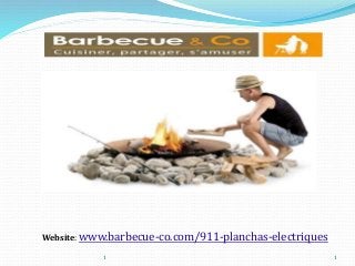Website: www.barbecue-co.com/911-planchas-electriques 
1 1 
 
