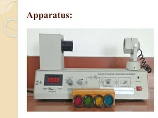 Apparatus:
 
