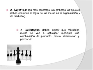 6.- Programación financiera: Es una declaración financiera pro-forma.7.- Calendario: Es un programa que responde a las preguntas cuando se realizan las diversas actividades programadas. 8.- Procedimiento: Se abordan las preguntas que?, quien?, como? y cuando? se hará la medición del desempeño durante el año.  