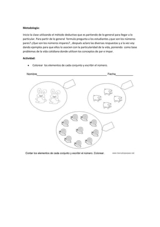 Plan clase idep lourdes gomez