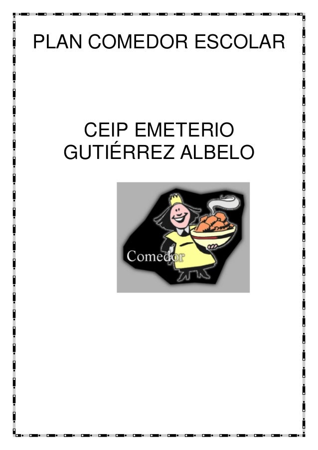 Plan comedor escolar Plan comedor escolar