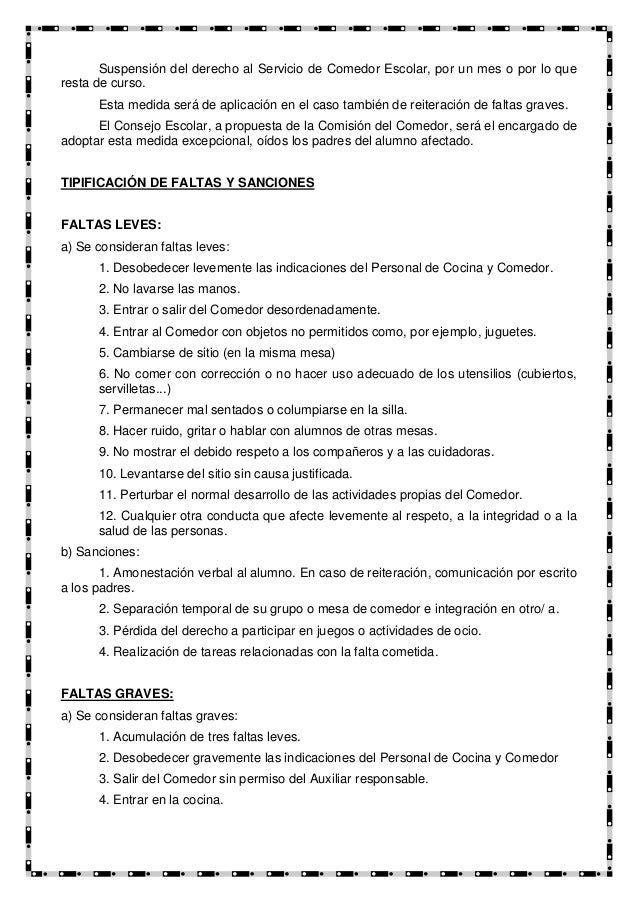Plan comedor escolar Plan comedor escolar