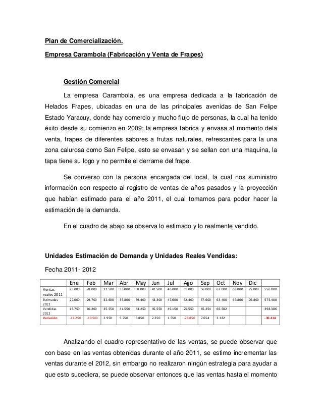 El Plan Comercial