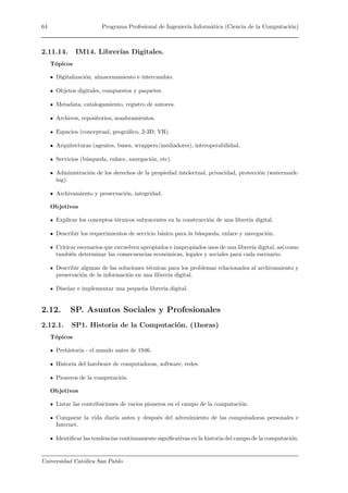 Plan Curricular 2006 De Ingenieria Informatica