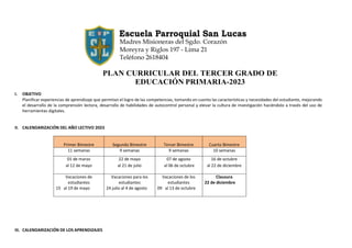 Plan Curricular del Tercer Grado de Primaria -2023.pdf