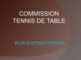 COMMISSION TENNIS DE TABLE 