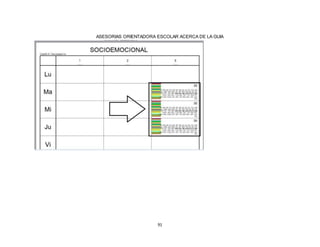 91
ASESORIAS ORIENTADORA ESCOLAR ACERCA DE LA GUIA
 