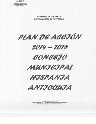 Plan de accion 2014  2015