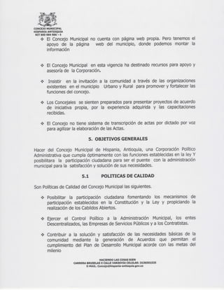 Plan de Acción Concejo 2015