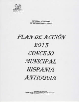 Plan de Acción Concejo 2015