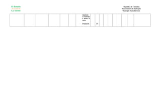 El Estado                                   República de Colombia
Al servicio de                            Departamento de Antioquia
La Gente                                   Municipio Santa Bárbara

                     desplazan
                     al municipio
                     a dictar el
                     curso.

                 -   Graduación.    1.5
 