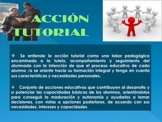 Accion Tutorial Plan de Accion Tutorial | PDF
