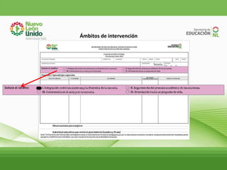 Ámbitos de intervención
 