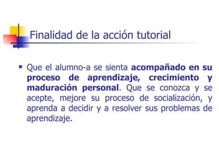 Accion Tutorial Plan De Accion Tutorial En Primaria | PPT