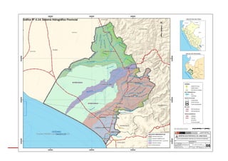 ESTE DOCUMENTO NO DETERMINA LÍMITES DISTRITALES.
Gráfico Nº 4.14: Sistema Hidrográfico Provincial
.
Fuente: PIGARS Lambayeque, 2013.
 