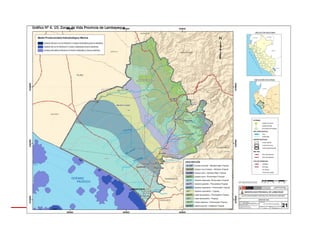 ESTE DOCUMENTO NO DETERMINA LÍMITES DISTRITALES.
Gráfico Nº 4. 15: Zonas de Vida Provincia de Lambayeque
 