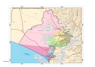 ESTE DOCUMENTO NO DETERMINA LÍMITES DISTRITALES.
Gráfico N°4.11: Mapa de Ubicación de Empresas Agroindustriales
 