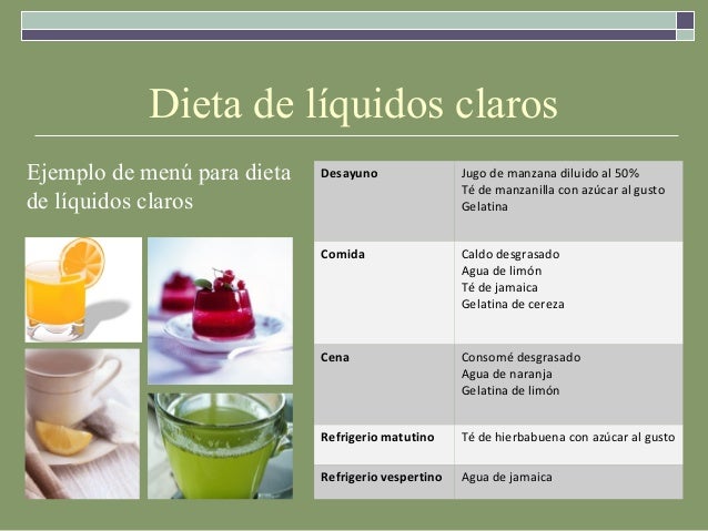 Menú para una dieta líquida | Línea y Forma - Dieta Menú para una dieta líquida | Línea y Forma - Dieta