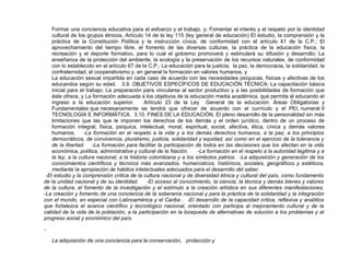 Formar una conciencia educativa para el esfuerzo y el trabajo, y; Fomentar el interés y el respeto por la identidad
cultural de los grupos étnicos. Artículo 14 de la ley 115 (ley general de educación) El estudio, la comprensión y la
práctica de la Constitución Política y la instrucción cívica, de conformidad con el artículo 41 de la C.P.; El
aprovechamiento del tiempo libre, el fomento de las diversas culturas, la práctica de la educación física, la
recreación y el deporte formativo, para lo cual el gobierno promoverá y estimulará su difusión y desarrollo; La
enseñanza de la protección del ambiente, la ecología y la preservación de los recursos naturales, de conformidad
con lo establecido en el artículo 67 de la C.P.; La educación para la justicia, la paz, la democracia, la solidaridad, la
confraternidad, el cooperativismo y, en general la formación en valores humanos, y
La educación sexual impartida en cada caso de acuerdo con las necesidades psíquicas, físicas y afectivas de los
educandos según su edad. 3.9. OBJETIVOS ESPECÍFICOS DE EDUCACIÓN TÉCNICA: La capacitación básica
inicial para el trabajo; La preparación para vincularse al sector productivo y a las posibilidades de formación que
éste ofrece, y La formación adecuada a los objetivos de la educación media académica, que permita al educando el
ingreso a la educación superior. Artículo 23 de la Ley General de la educación: Áreas Obligatorias y
Fundamentales que necesariamente se tendrá que ofrecer de acuerdo con el currículo y el PEI, numeral 9
TECNOLOGÍA E INFORMÁTICA. 3.10. FINES DE LA EDUCACIÓN. El pleno desarrollo de la personalidad sin más
limitaciones que las que le imponen los derechos de los demás y el orden jurídico, dentro de un proceso de
formación integral, física, psíquica, intelectual, moral, espiritual, social, afectiva, ética, cívica y demás valores
humanos. -La formación en el respeto a la vida y a los demás derechos humanos, a la paz, a los principios
democráticos, de convivencia, pluralismo, justicia, solidaridad y equidad, así como en el ejercicio de la tolerancia y
de la libertad. -La formación para facilitar la participación de todos en las decisiones que los afectan en la vida
económica, política, administrativa y cultural de la Nación. -La formación en el respeto a la autoridad legitima y a
la ley, a la cultura nacional, a la historia colombiana y a los símbolos patrios. -La adquisición y generación de los
conocimientos científicos y técnicos más avanzados, humanísticos, históricos, sociales, geográficos y estéticos,
mediante la apropiación de hábitos intelectuales adecuados para el desarrollo del saber.
-El estudio y la comprensión crítica de la cultura nacional y de diversidad étnica y cultural del país, como fundamento
de la unidad nacional y de su identidad. -El acceso al conocimiento, la ciencia, la técnica y demás bienes y valores
de la cultura, el fomento de la investigación y el estímulo a la creación artística en sus diferentes manifestaciones.
-La creación y fomento de una conciencia de la soberanía nacional y para la práctica de la solidaridad y la integración
con el mundo, en especial con Latinoamérica y el Caribe . -El desarrollo de la capacidad crítica, reflexiva y analítica
que fortalezca el avance científico y tecnológico nacional, orientado con participa al mejoramiento cultural y de la
calidad de la vida de la población, a la participación en la búsqueda de alternativas de solución a los problemas y al
progreso social y económico del país.
-
La adquisición de una conciencia para la conservación, protección y
 