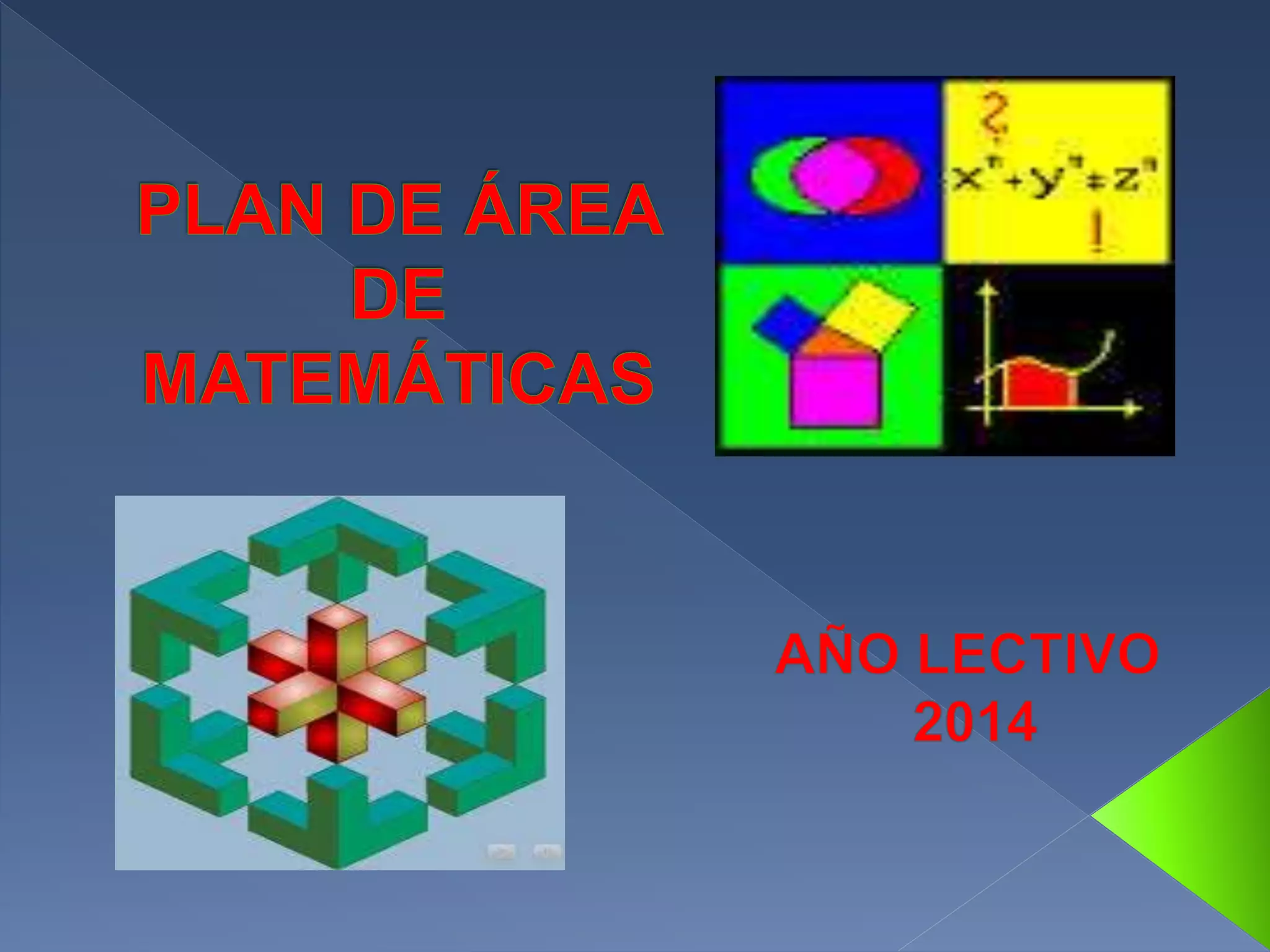 Plan de area matematicas 2014 PPT