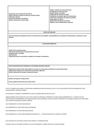 Preparación para la exploración del entorno
Dirigir la discusión y puesta en común con la lluvia de ideas
Explicación y ap...