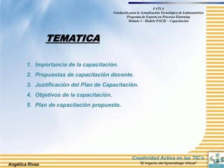 Plan de capacitacion docente universidad beta de panamá | PPTX