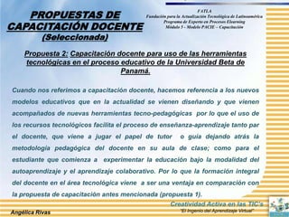 Plan de capacitacion docente universidad beta de panamá | PPTX