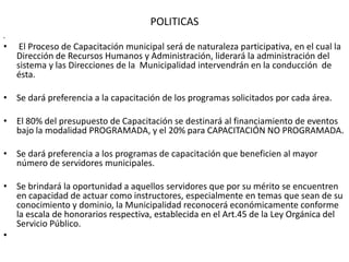 Plan de capacitacion instituto | PPTX