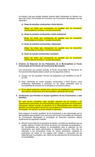 Plan de Capacitación Municipal - Formato Municipalidades | PDF