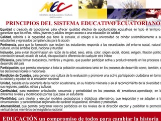 Hacia el Plan Decenal de Educación del Ecuador 2006-2015. MEC. | PDF