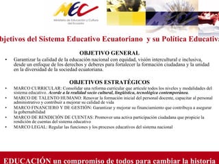 Hacia el Plan Decenal de Educación del Ecuador 2006-2015. MEC. | PDF