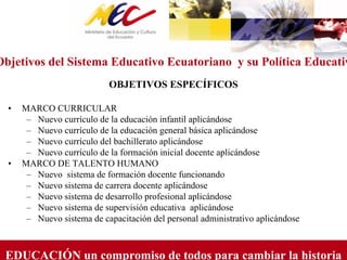 Hacia el Plan Decenal de Educación del Ecuador 2006-2015. MEC. | PDF
